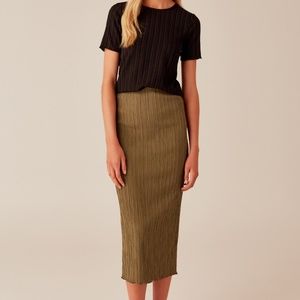The Fifth Label Light Year Skirt in Khaki